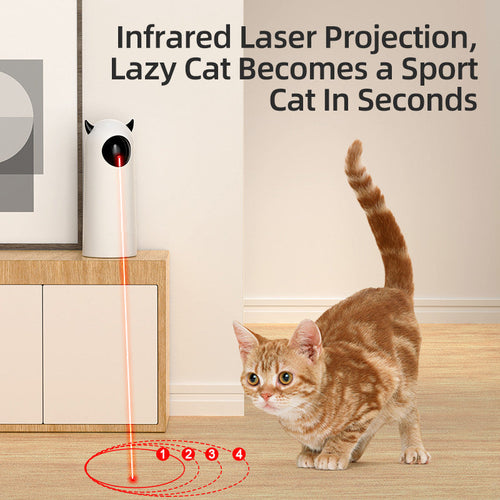 Jouet Laser Automatique pour Chat — Stimule l'Instinct de Chasse | Rotation Intelligente