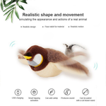 Jouet Oiseau Interactif pour Chat — Plumes Frémissantes