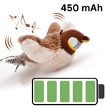 Jouet Oiseau Interactif pour Chat — Plumes Frémissantes